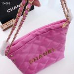 Chanel-Women-22-Small-Handbag-Shiny-Calfskin-Gold-Tone-Metal-Pink-3.jpg