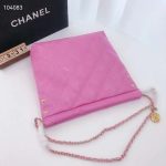 Chanel-Women-22-Small-Handbag-Shiny-Calfskin-Gold-Tone-Metal-Pink-3.jpg