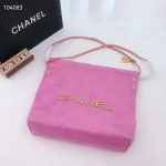Chanel-Women-22-Small-Handbag-Shiny-Calfskin-Gold-Tone-Metal-Pink-3.jpg