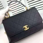 Chanel-Women-Flap-Bag-with-Top-Handle-in-Calfskin-Black-1.jpg