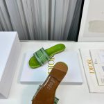 Dior-Women-CD-Dway-Slide-Green-Cotton-Embroidered-Metallic-Thread-Strass-1.jpg