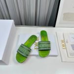 Dior-Women-CD-Dway-Slide-Green-Cotton-Embroidered-Metallic-Thread-Strass-1.jpg