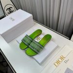 Dior-Women-CD-Dway-Slide-Green-Cotton-Embroidered-Metallic-Thread-Strass-1.jpg