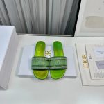 Dior-Women-CD-Dway-Slide-Green-Cotton-Embroidered-Metallic-Thread-Strass-1.jpg