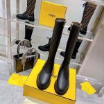 Fendi-Women-Rockoko-Black-Leather-Ankle-Boots-with-Stretch-Fabric-1.jpg