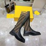 Fendi-Women-Rockoko-Black-Leather-Ankle-Boots-with-Stretch-Fabric-1.jpg