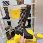 Fendi-Women-Rockoko-Black-Leather-Ankle-Boots-with-Stretch-Fabric-1.jpg