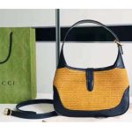 Gucci-GG-Women-Jackie-1961-Small-Shoulder-Bag-Camel-Straw-Effect-Fabric-Blue-Leather-14.jpg