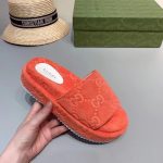 Gucci-Unisex-GG-Platform-Sandals-Orange-GG-Cotton-Sponge-Rubber-Sole-3-Cm-heel-12.jpg