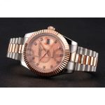 Rolex Datejust Rose Gold Dial And Bezel Stainless Steel Case Two Tone Bracelet – 1